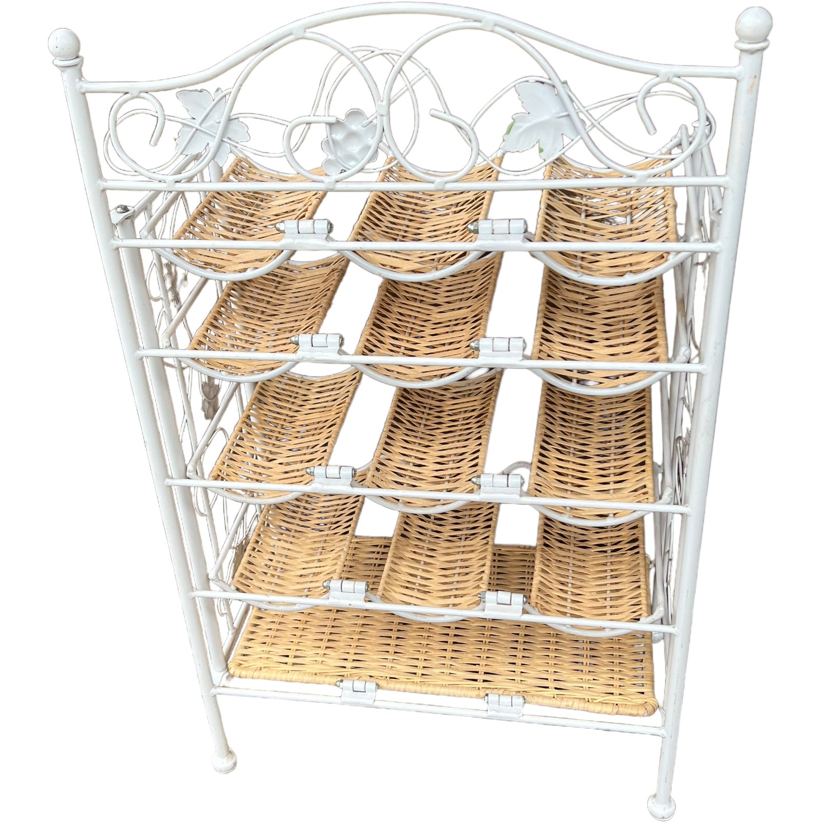 French shabby chic wine bottle rack for 12 bottles