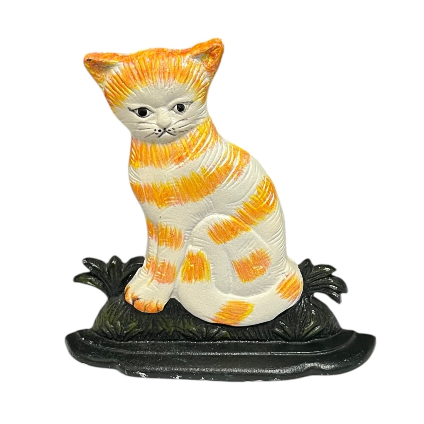 French Cast Iron Cat Shaped Door Stop, Cast Iron Doorstop Wedge, Door Stay