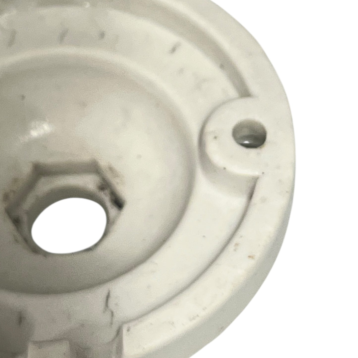 close of ceiling rose underside