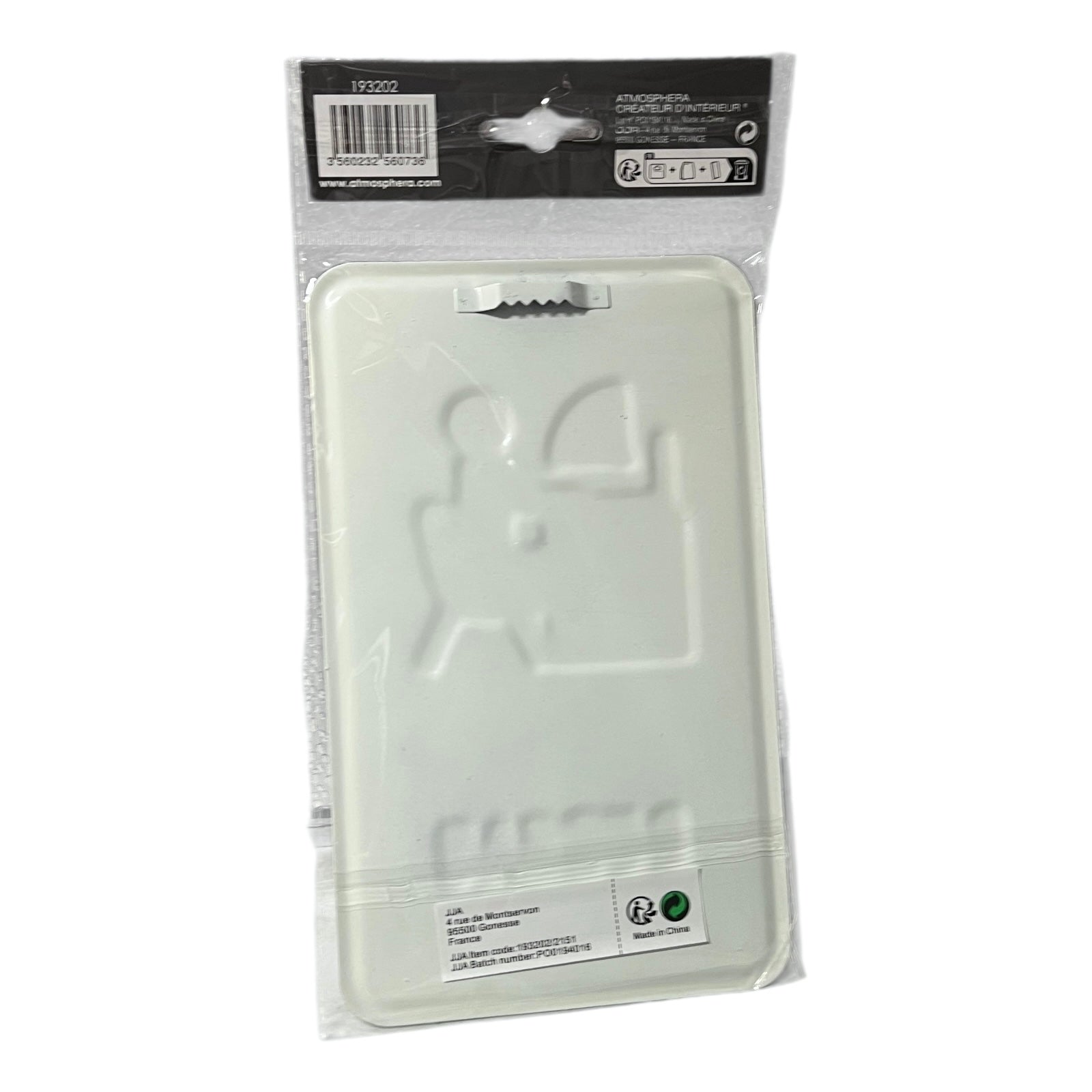 clear packaging on a white background