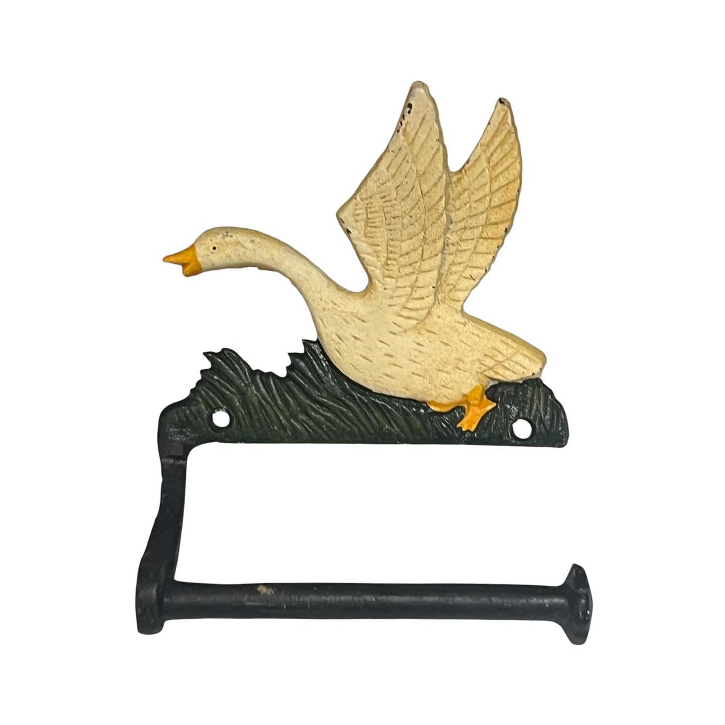 Cast Iron Goose Toilet Roll Holder | French Country Farmhouse Bathroom Decor