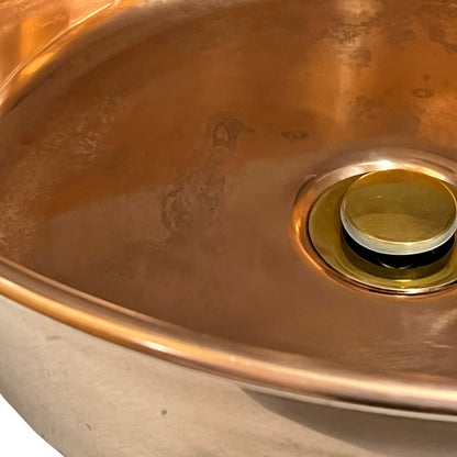 Vintage French Copper Basin Sink – Bathroom, Cloakroom or Camper Van Up Cycled