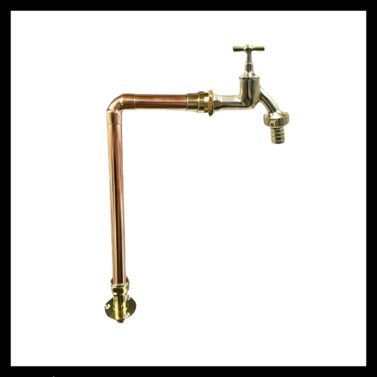 Bespoke Made to Measure Vintage Style Handmade Copper and Brass Kitchen Tap