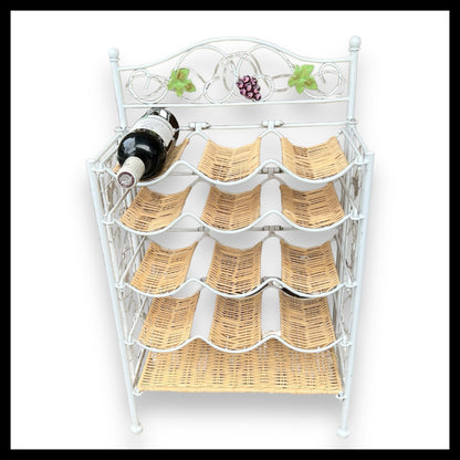 French shabby chic wine bottle rack for 12 bottles for sale from All Things French Store