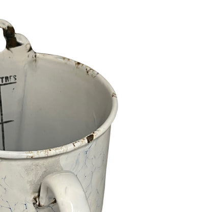 close up of a vintage garden planter on a white background