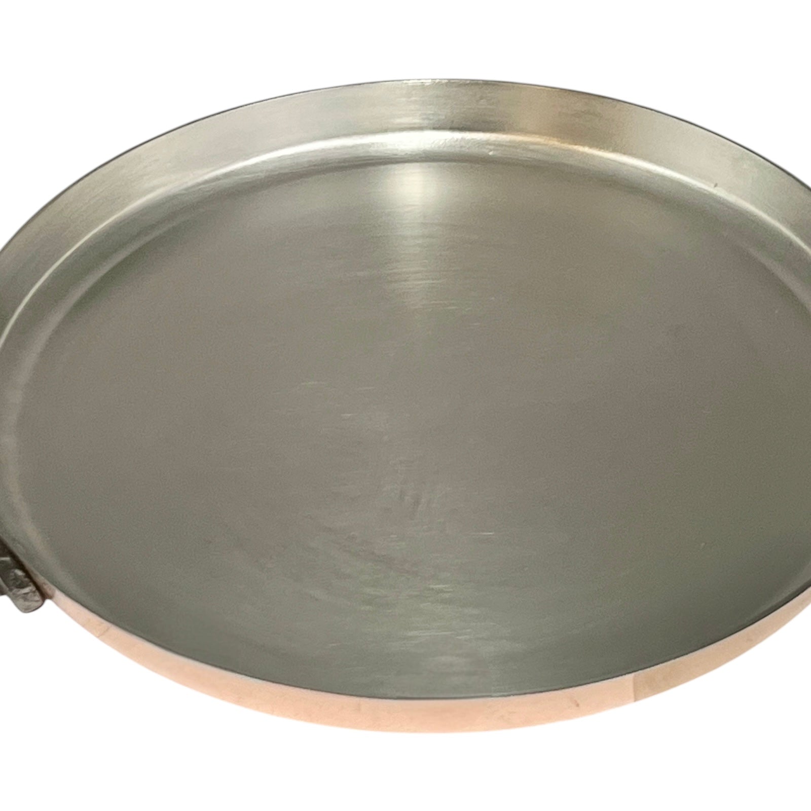 Close-up of a frying pan on a white background