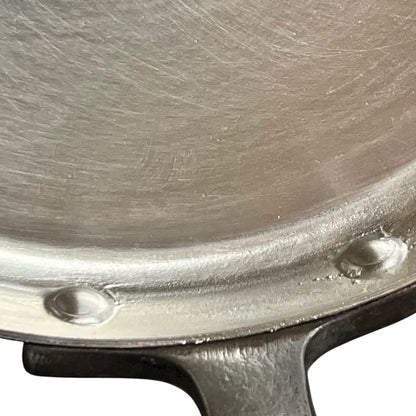 Close-up of a frying pan on a white background