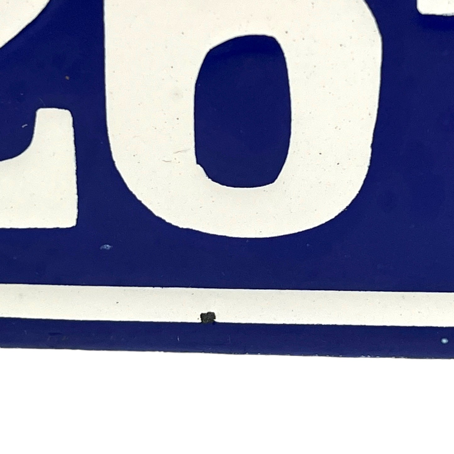 image 7 French enamel blue and white door house number 26