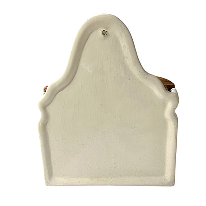 Vintage French Ceramic Salt Box – Wall-Mounted Sel Crock with Lid