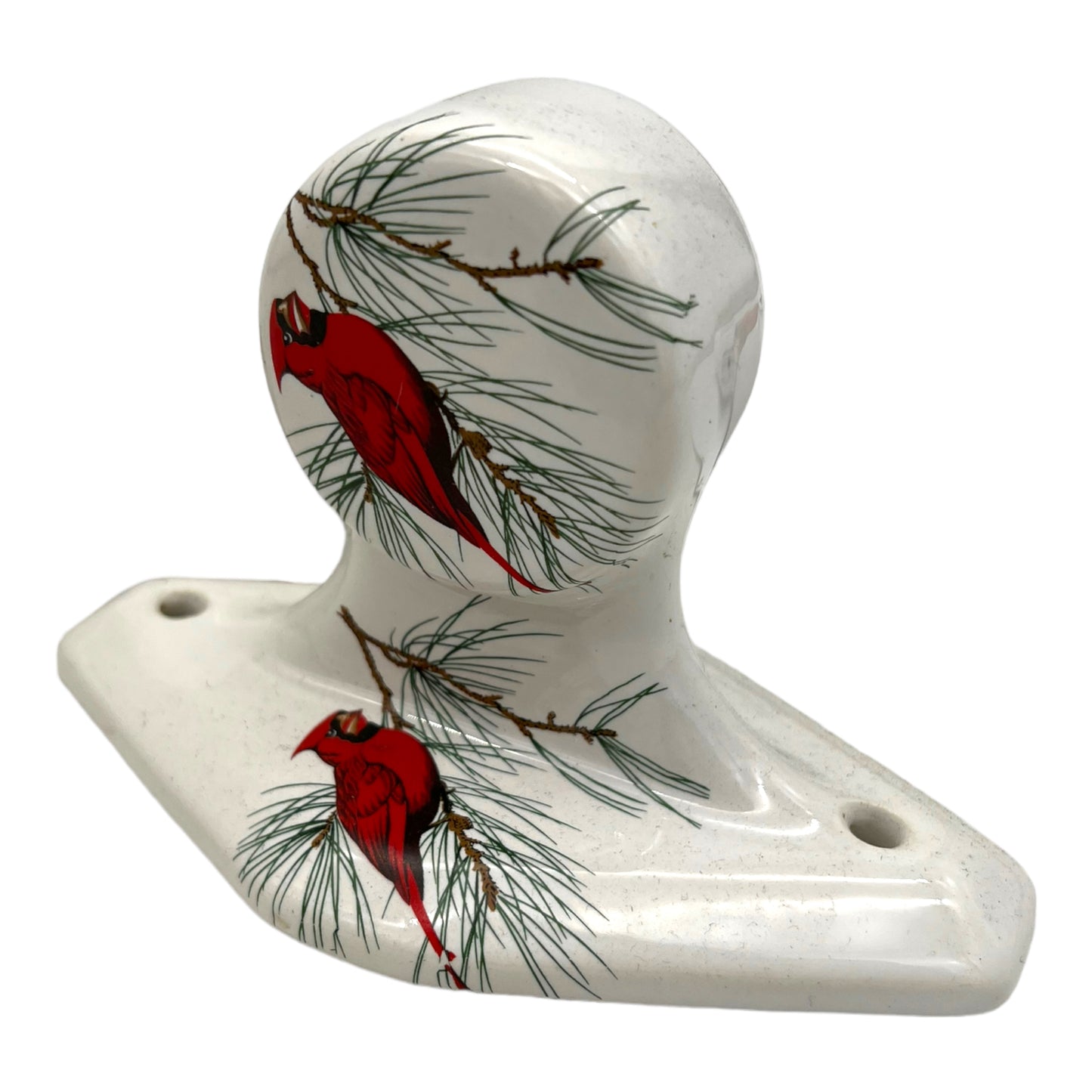 image 6 French Paris porcelain towel rail with bird design