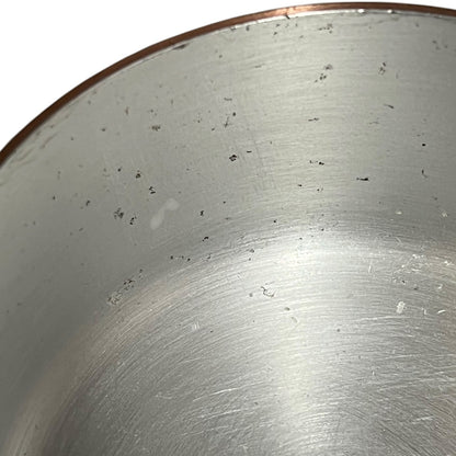Vintage French Copper Saucepan Set of 4 | 2mm Thick | Aluminium Lined Cast Iron Handles