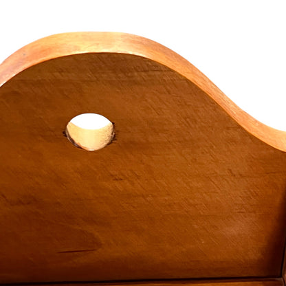 Vintage French Wooden Baguette Box – Traditional Huche à Pain Farmhouse Bread Storage