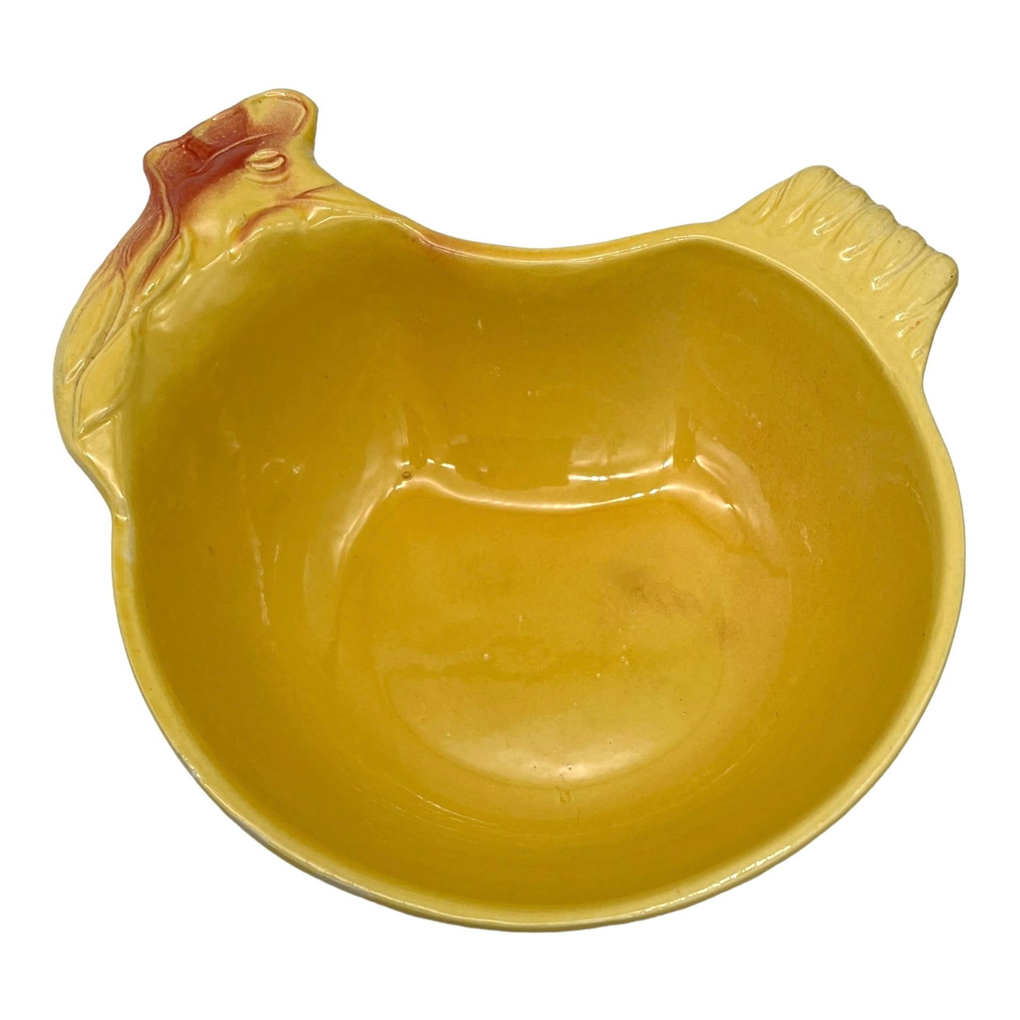 image French chicken shaped casserole or salad dish