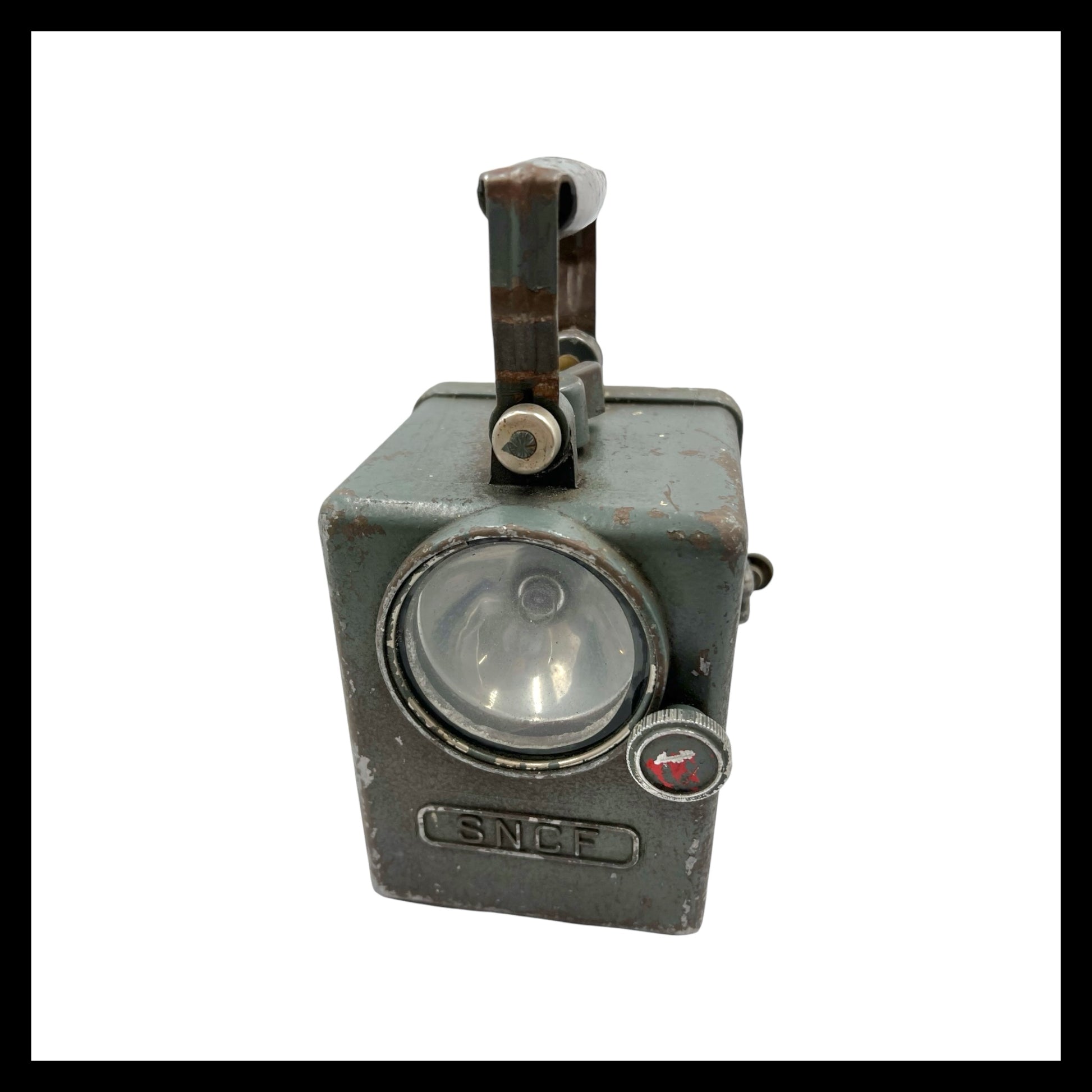 French vintage SNCF 2 colour railway signally lamp  for sale from All Things French Store