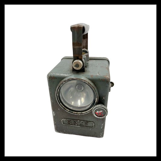 French vintage SNCF 2 colour railway signally lamp  for sale from All Things French Store