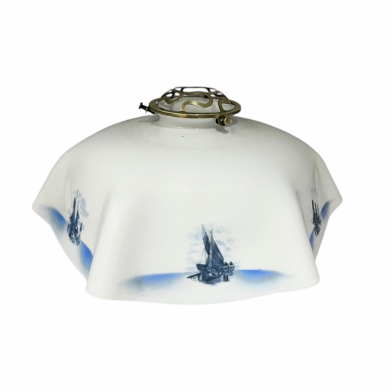 Lamp shade with decorative design on a white background