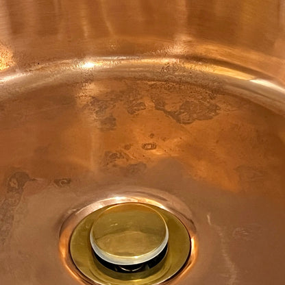Vintage French Copper Basin Sink – Bathroom, Cloakroom or Camper Van Up Cycled