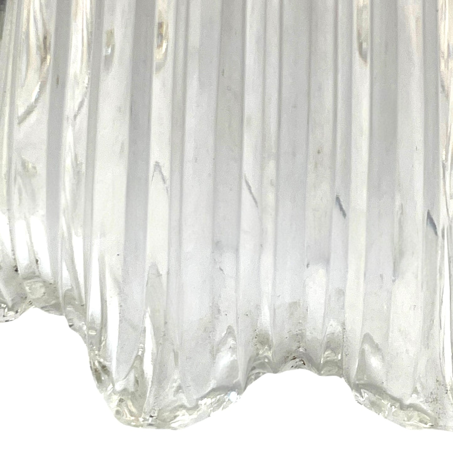 Clear plastic sheeting on a white background