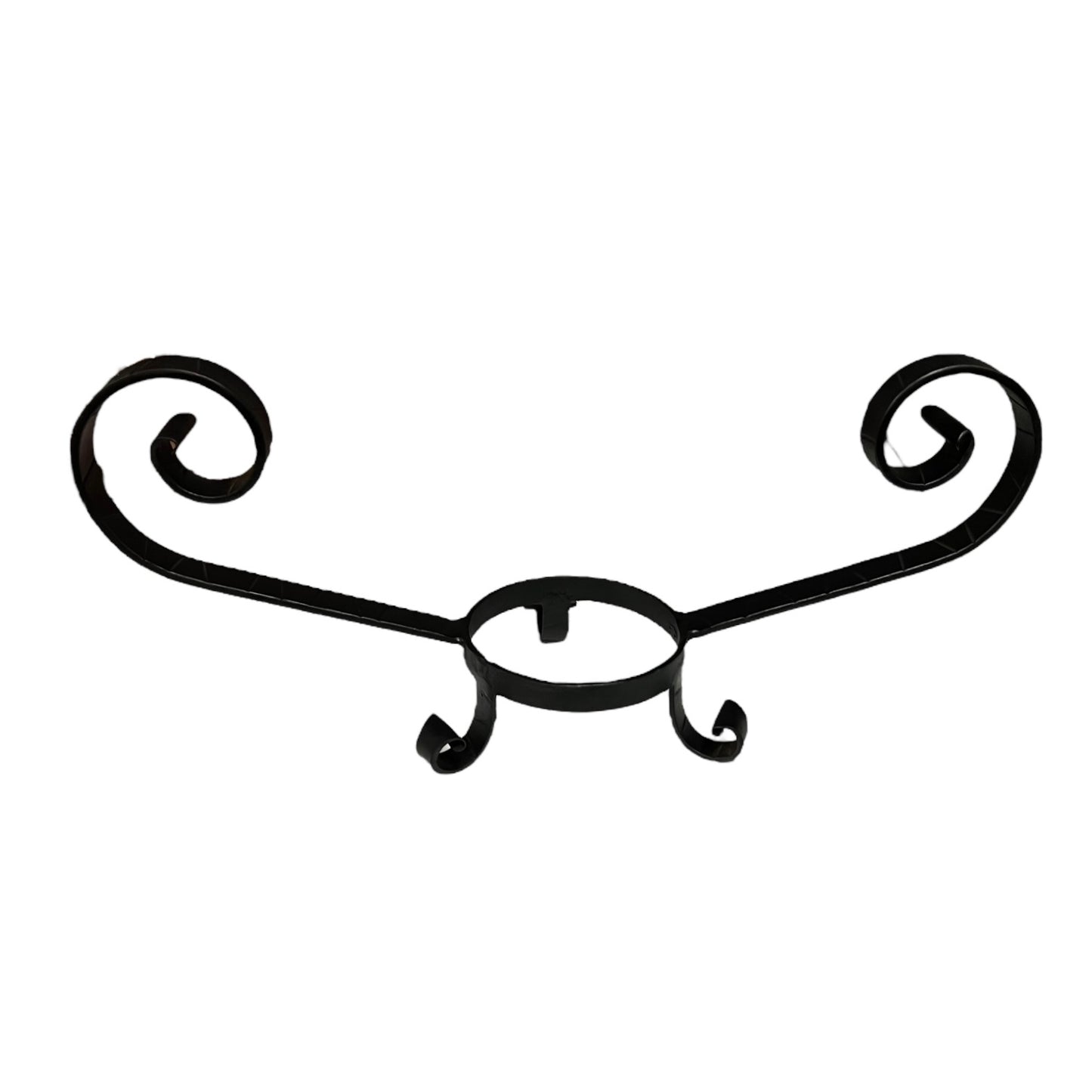 copper fruit bowl on a white background