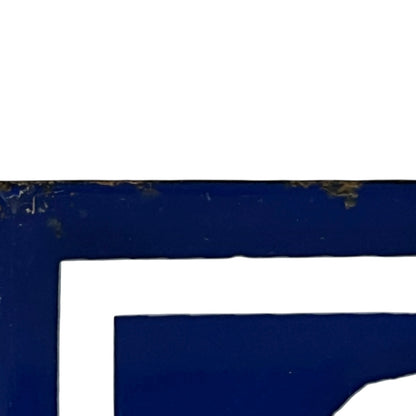 French enamel door number close up image 