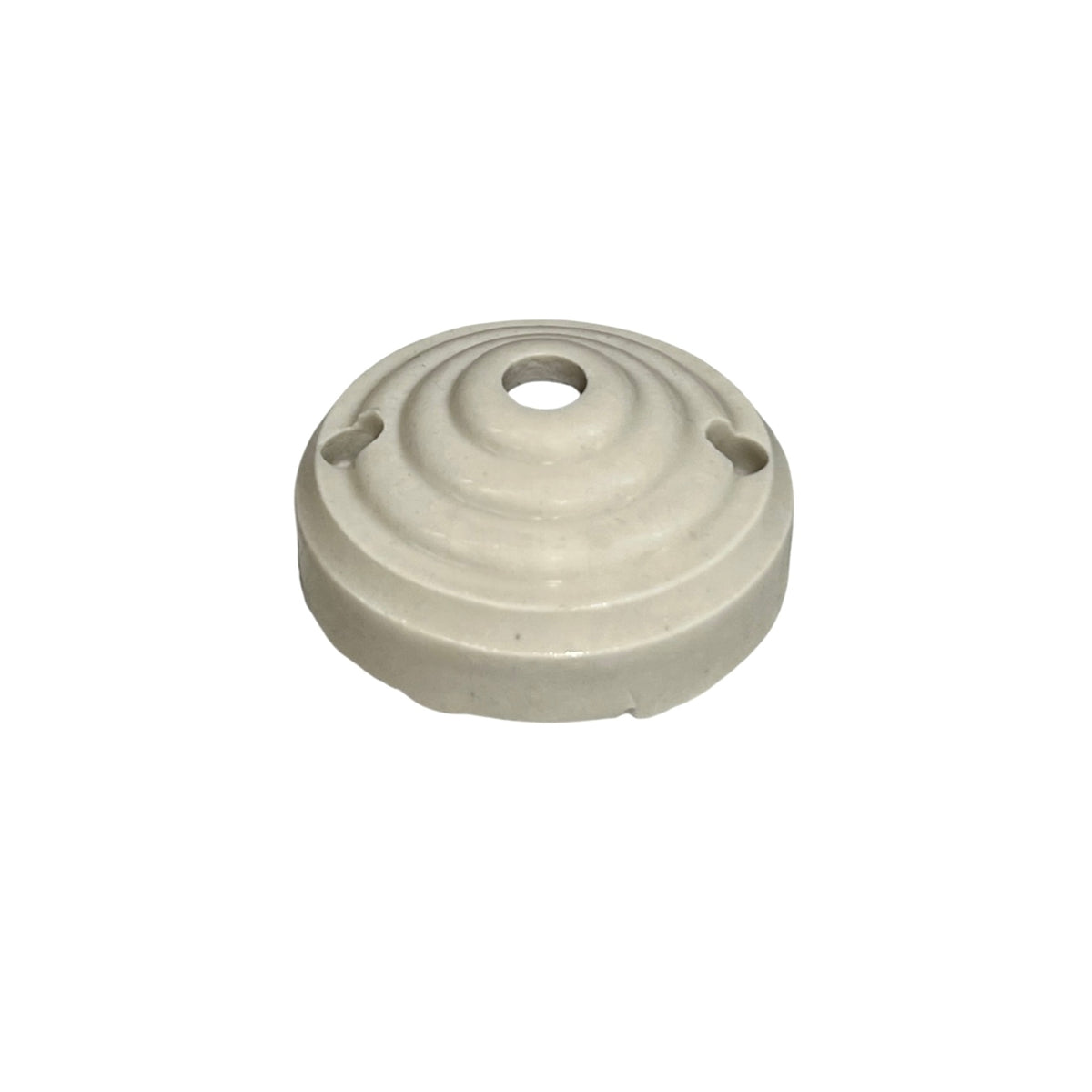 Antique French Porcelain Ceiling Rose 7cm Vintage Lighting Canopy