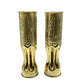 Pair of French WW1 militaria brass shell cases 