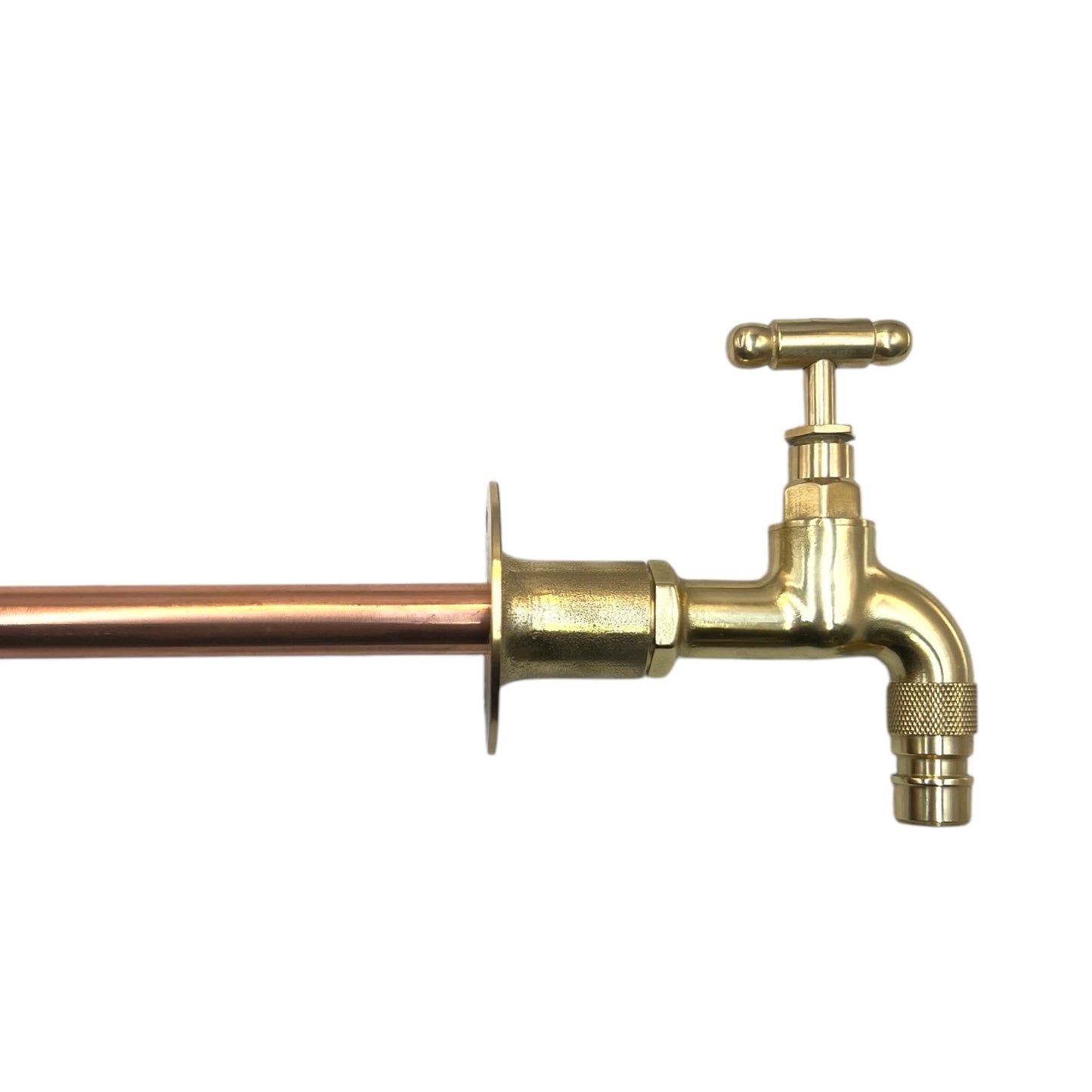 Brass Vintage Style Kitchen or Bathroom Tap, Wall Mounted Tap