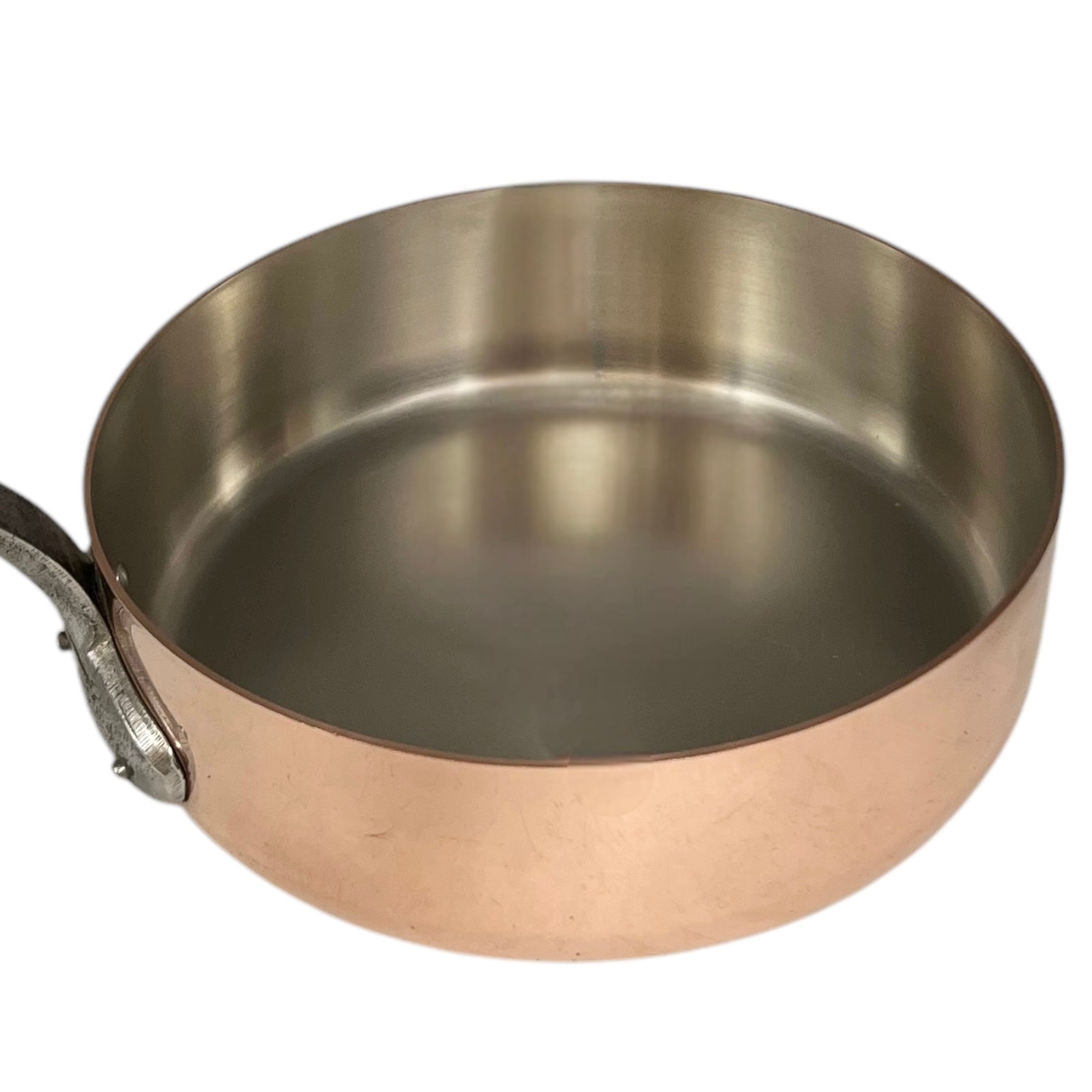 French Copper Frying Pan, 2.5mm Havard Copper Pot, Stainless Steel Lining