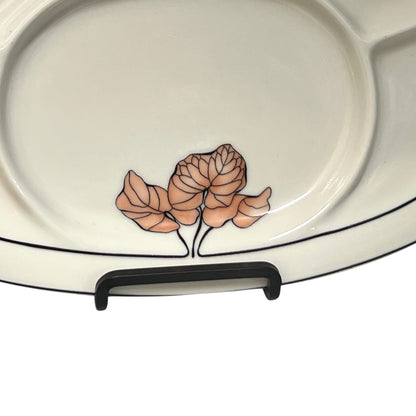 Set of 6 Vintage Goebel Oeslauer Sectioned Plates – West German Ceramics