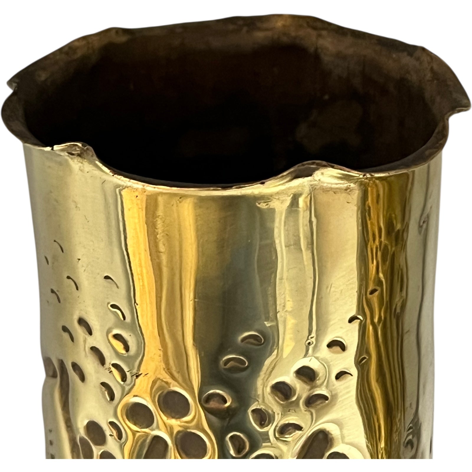 top rim of trench art vases