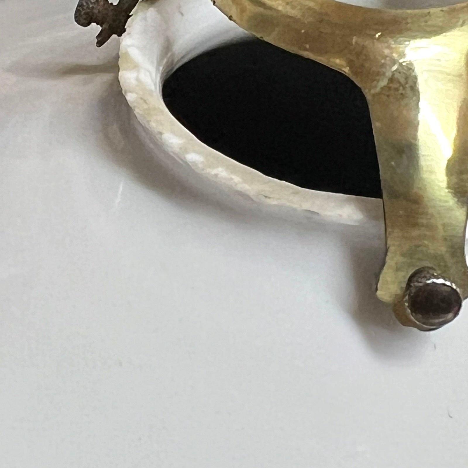 close up of a frilled clear edge glass lampshade