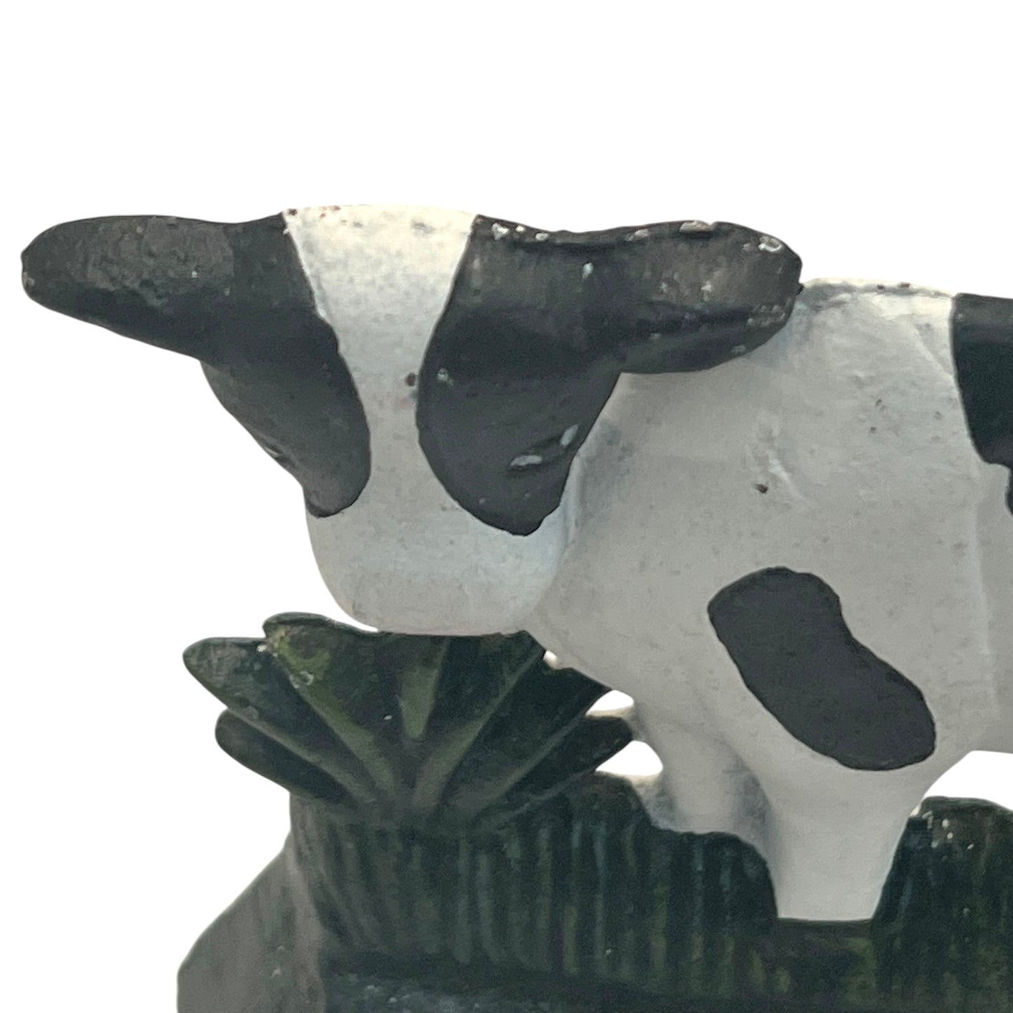 French Cast Iron Cow Door Stop, Farmhouse Chic Doorstop Wedge, Door Stay