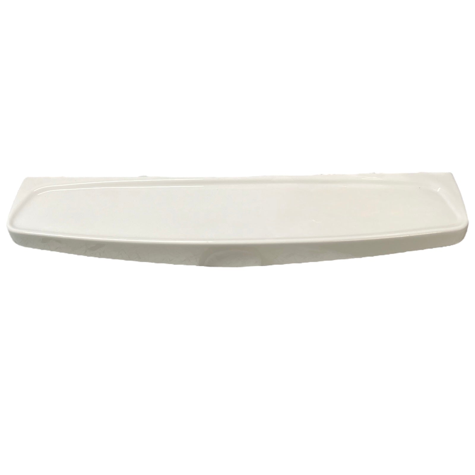 White ceramic shelf on a white background