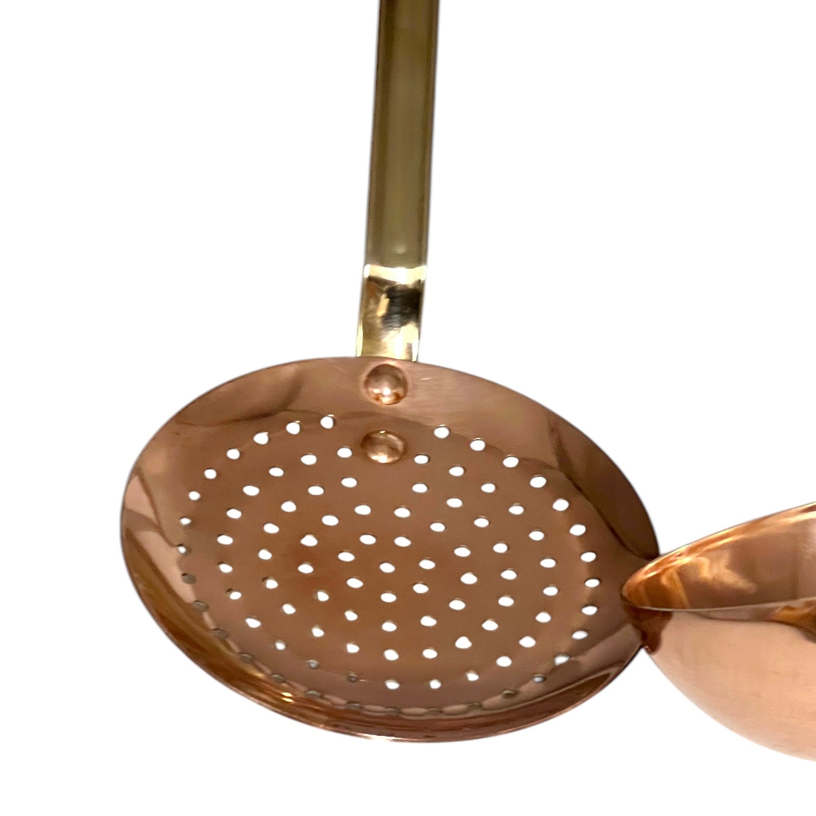 copper slotted spoon