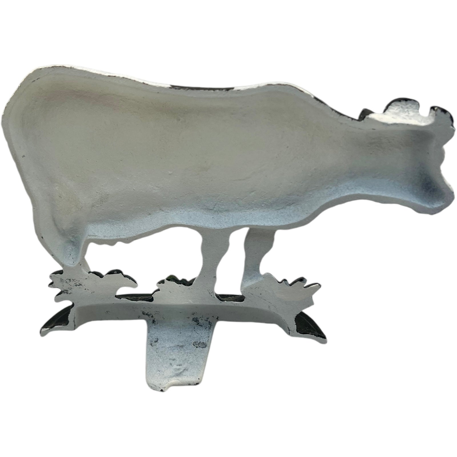 French Cast Iron Cow Door Stop, Farmhouse Chic Doorstop Wedge, Door Stay