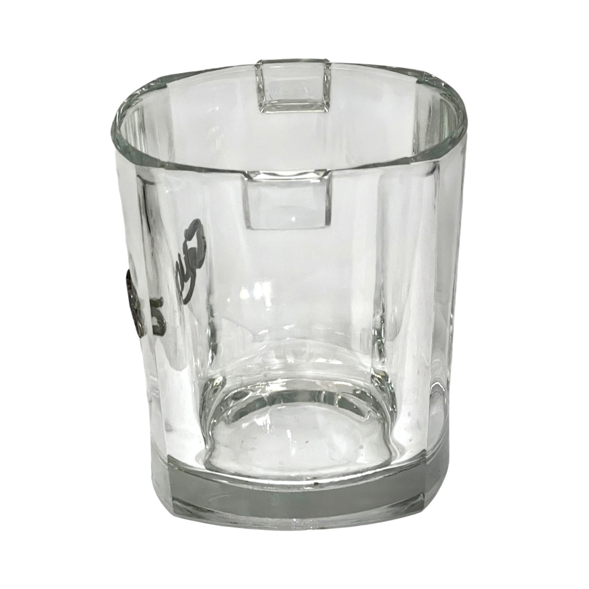 Vintage French Glass Ice Bucket 1960s Glaçons Barware Cocktail Cooler