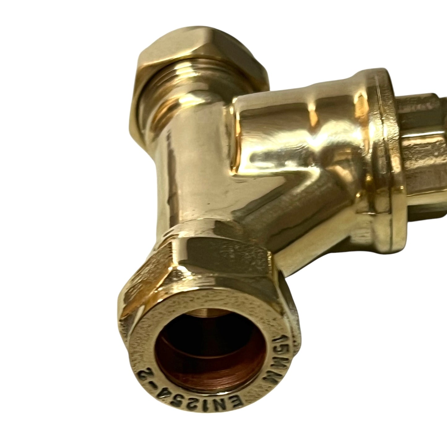 15mm Polished Solid Brass Stopcock