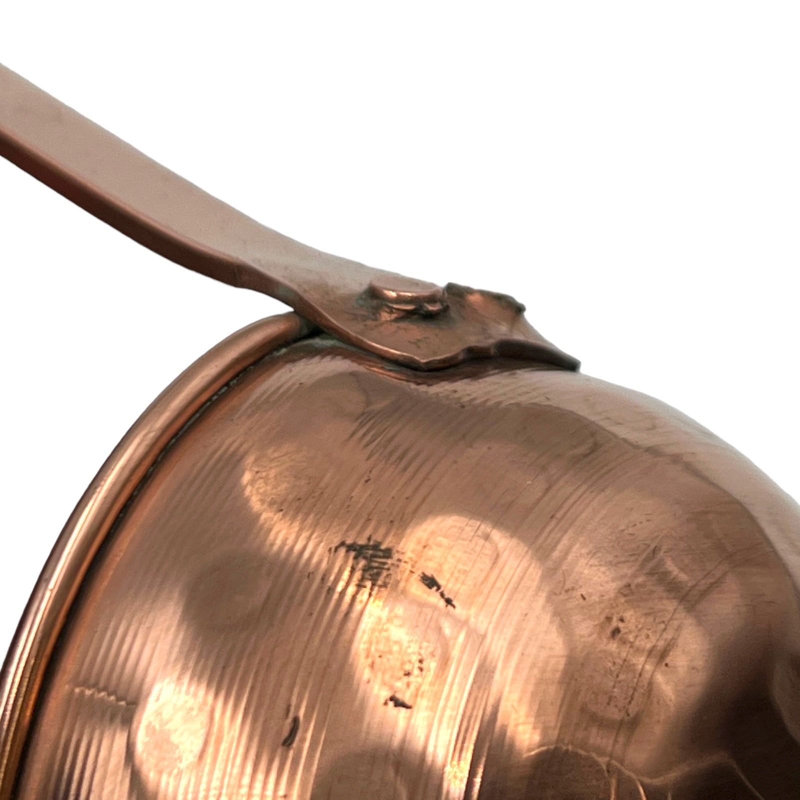 French  vintage copper kitchen ladle