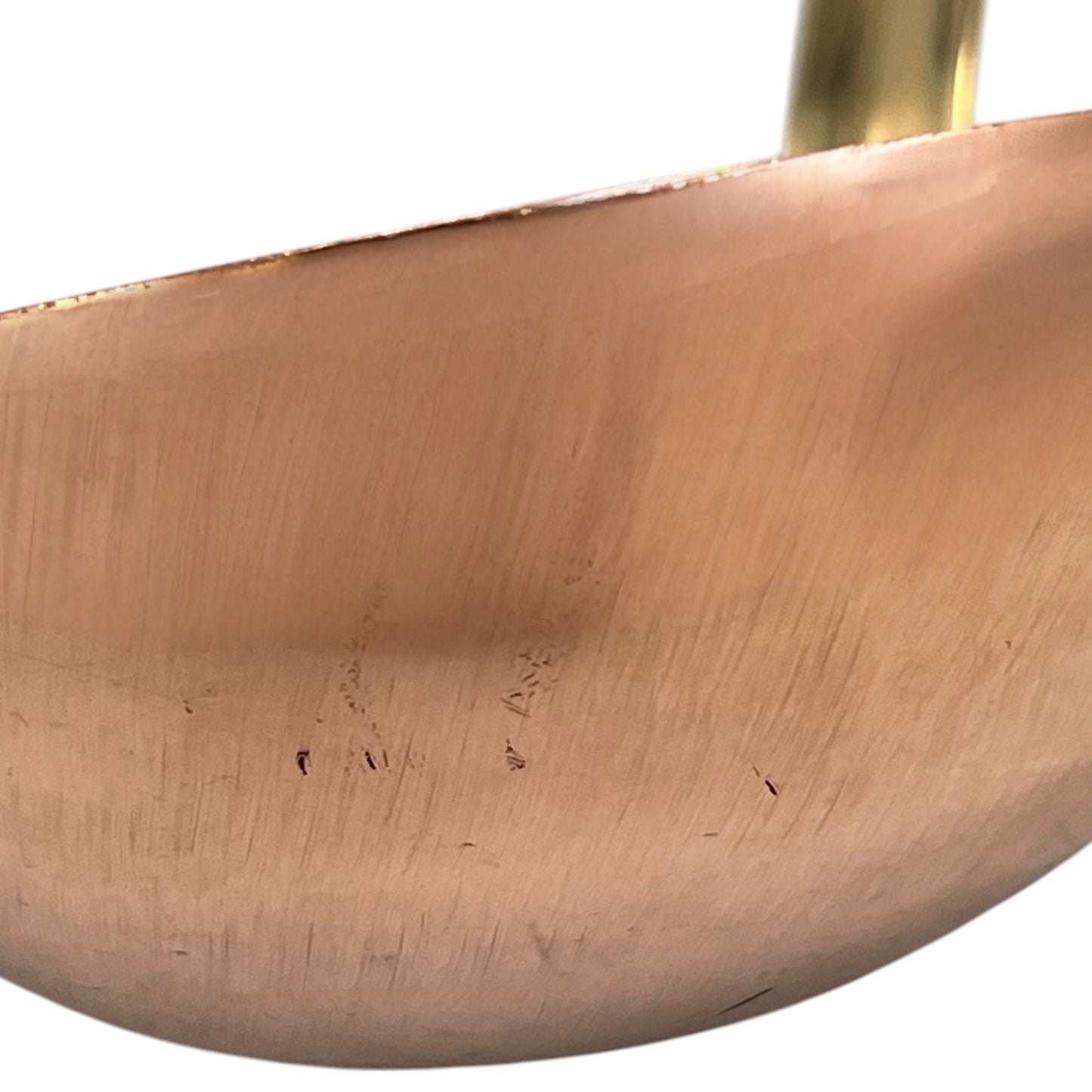 copper ladle close up view