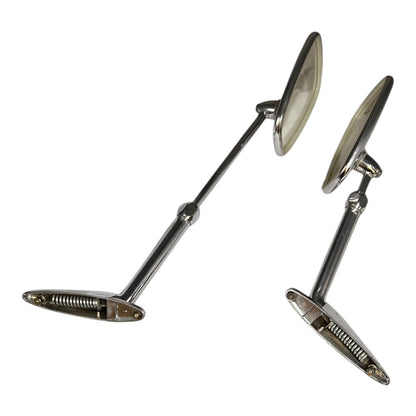 Pair of Rare Vintage Extending Chrome Car Mirrors – TP-RT III 77, Classic Towing Mirrors
