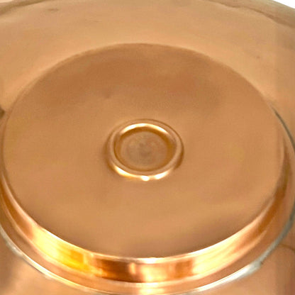 close up of a copper Villedieu stamp