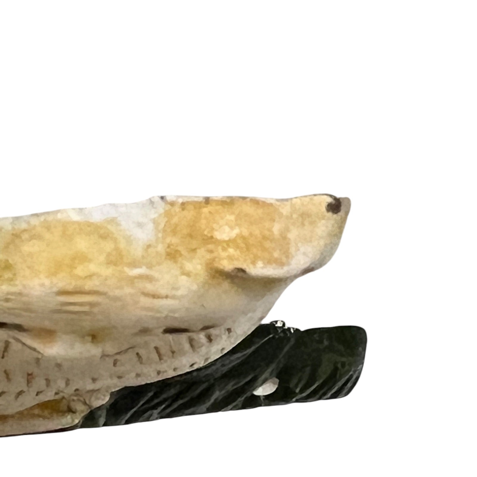 Close up of a cat toiler roll holder on a white background 