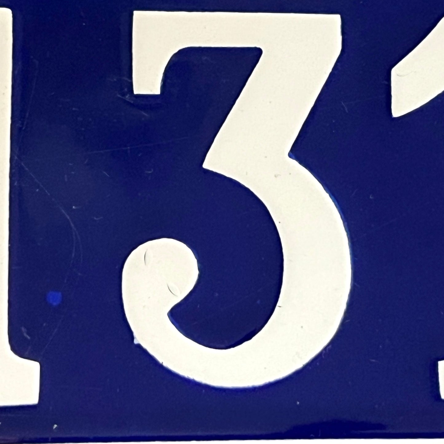Vintage French Enamel House Number 131 – Original Door Plaque