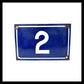 image Vintage French enamel door number 2 sold by All Things French Store