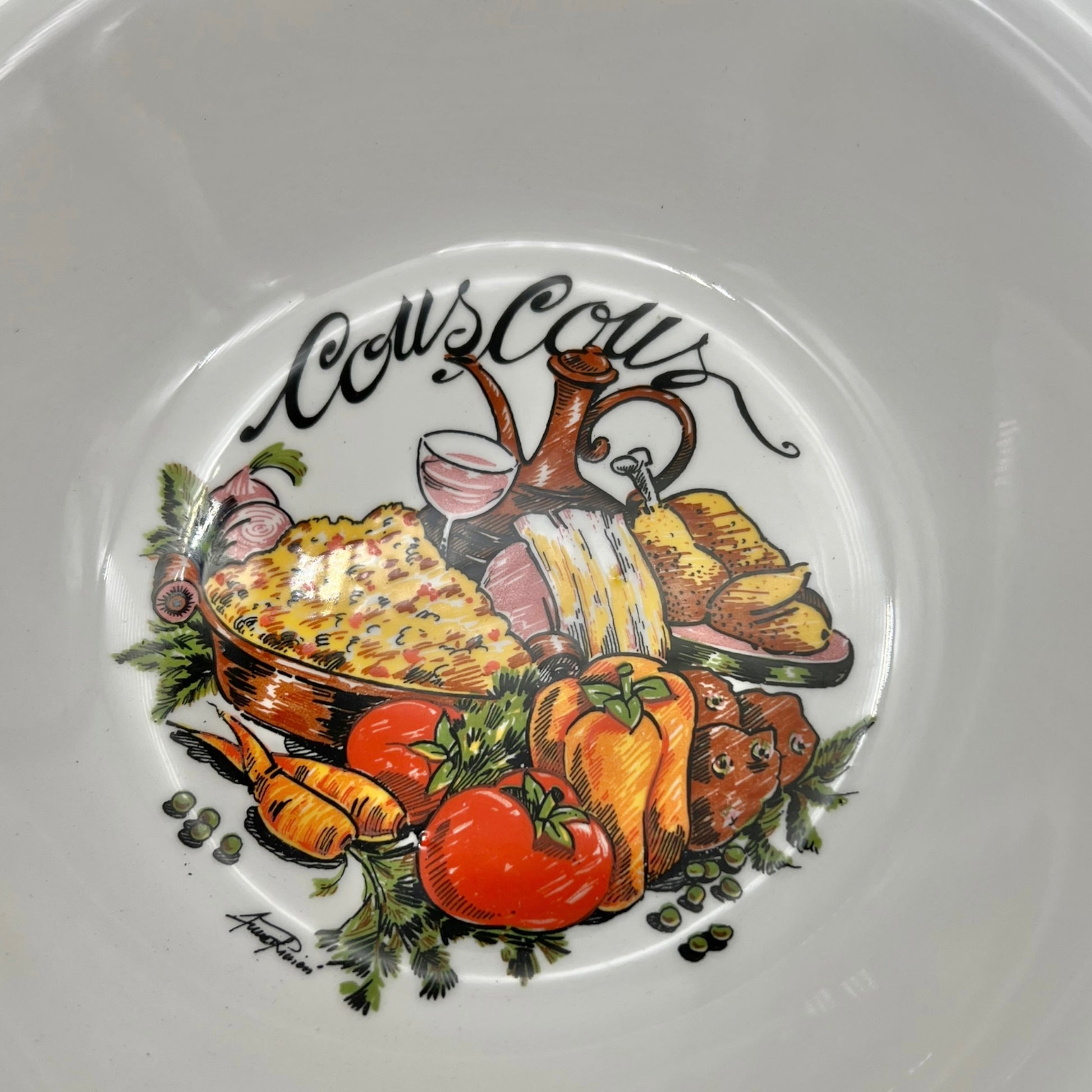 image 7 Italian La Primula hand painted couscous bowls