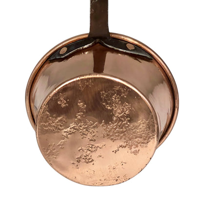 polished copper pan base