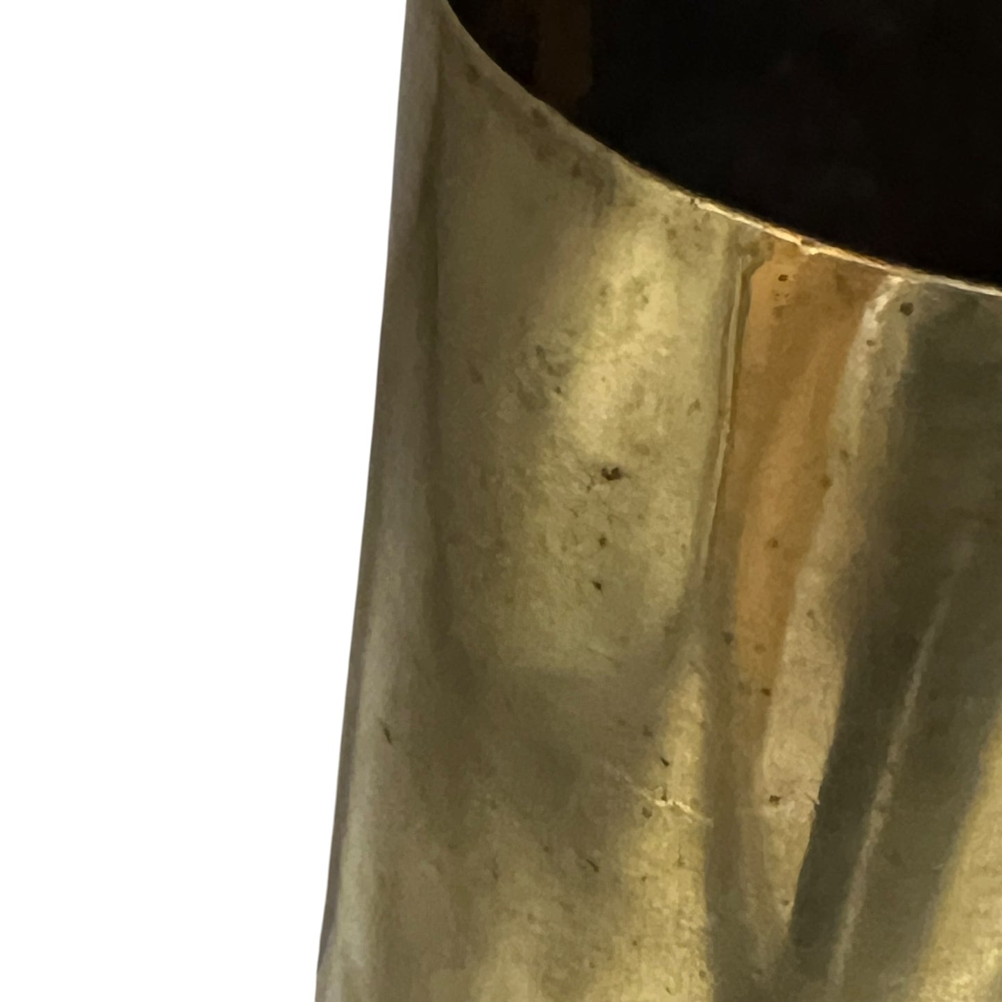 WW1 British 18 Pounder Inert Shrapnel Shell with Brass Case and Fuse