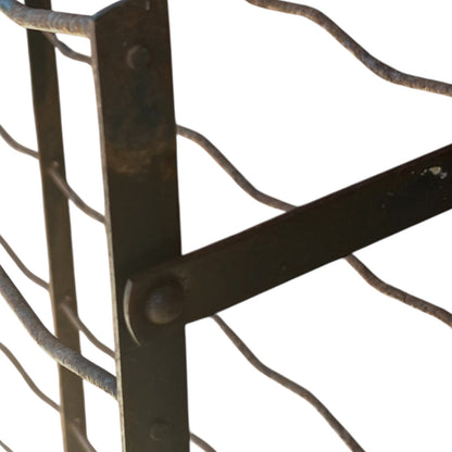 close up image of French wine rack