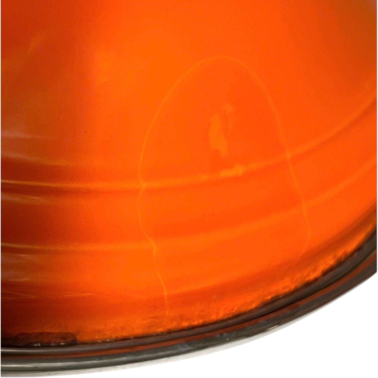 Le Creuset Casserole Dish, Orange Enamel Coated Steel with Lid  2.5 litres