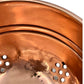 Small French copper colander sieve with a brass handle
